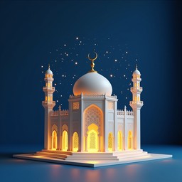 Subtle Colored Mosque Free Luminous Minimal Mosque Image - Mosque, Golden, Luminous ...