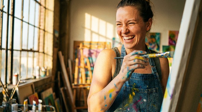 Free Creative Joy Captured Image - Artist, Woman, Painter | Download at ...