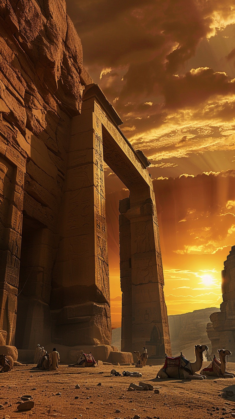 Free Ancient Sunlit Ruins Image - Ancient, Ruins, Sunset | Download at ...