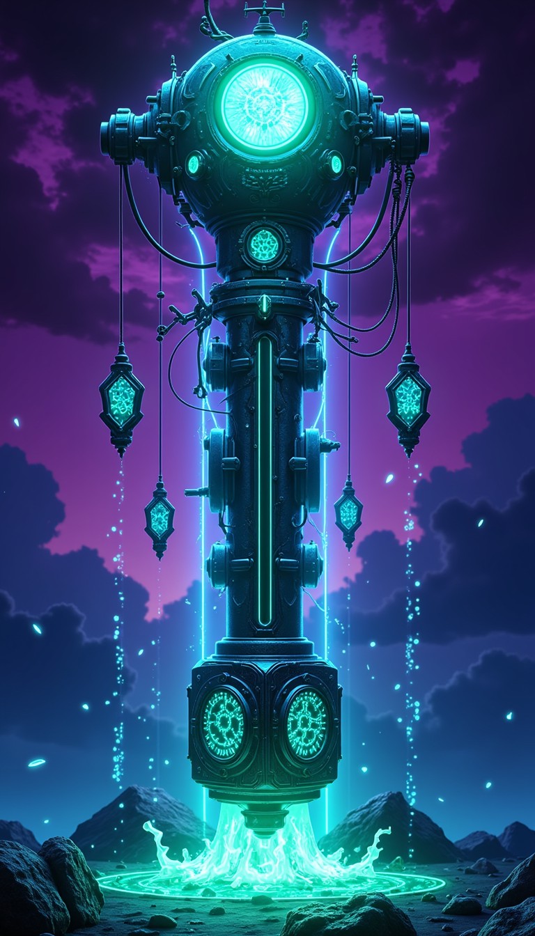 Artifact Rgc Free Luminous Mechanical Artifact Image - Cyberpunk, Mechanical ...