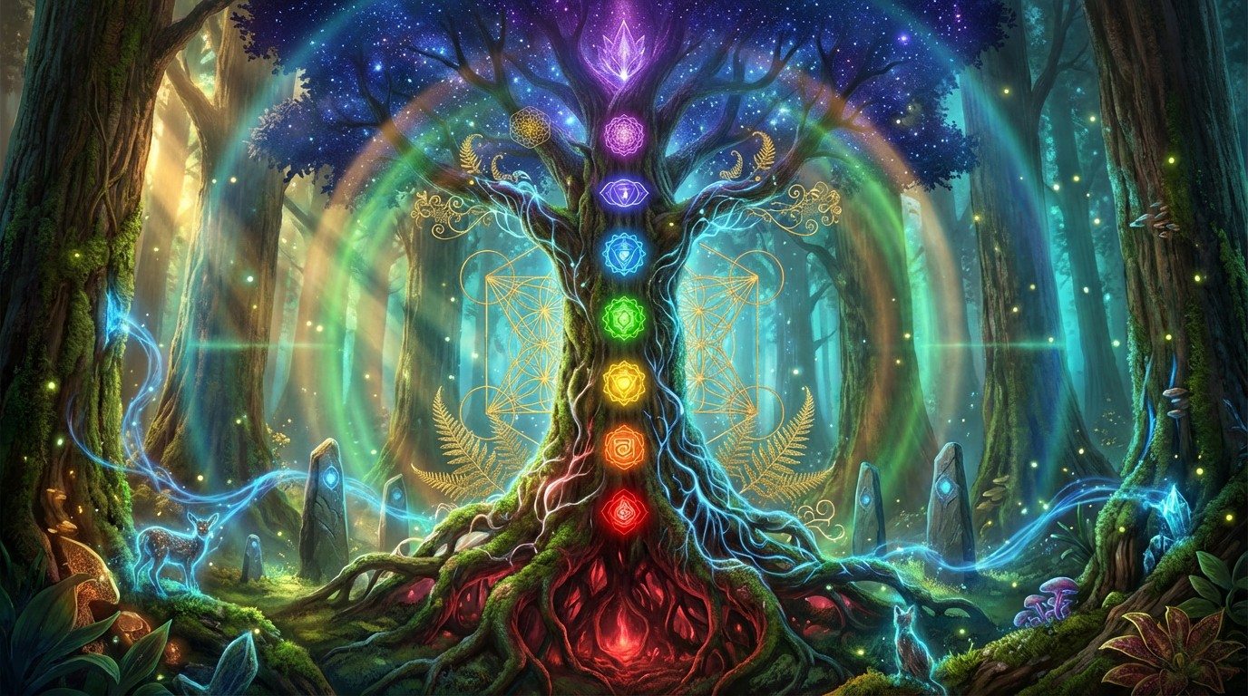 Free Sacred Energy Tree Image - Chakra, Tree, Spiritual | Download at ...