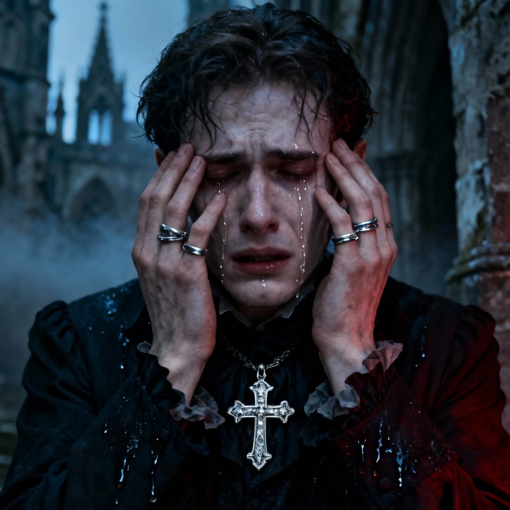 Gothic Injuries Free Gothic Tears Fall Image - Gothic, Man, Crying | Download at StockCake