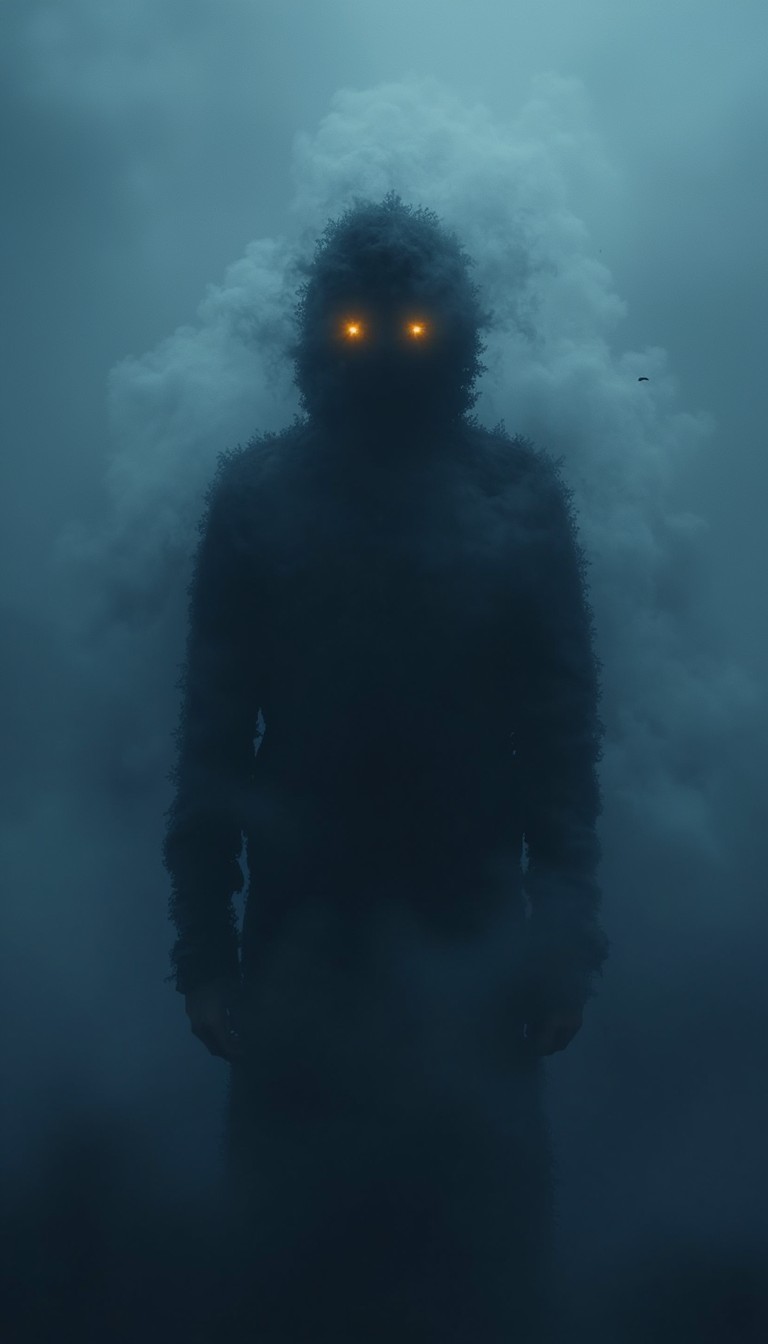 Free Glowing Shadow Figure Image - Mysterious, Silhouette, Fog ...