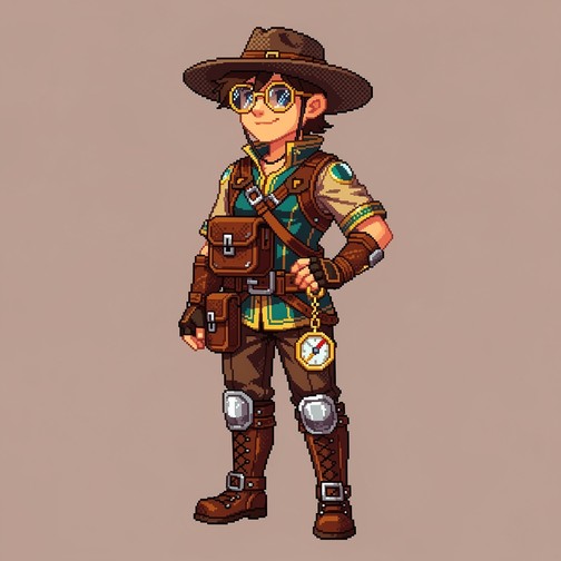 Free Pixel Adventurer Character Image - Adventurer, Explorer, Pixel ...