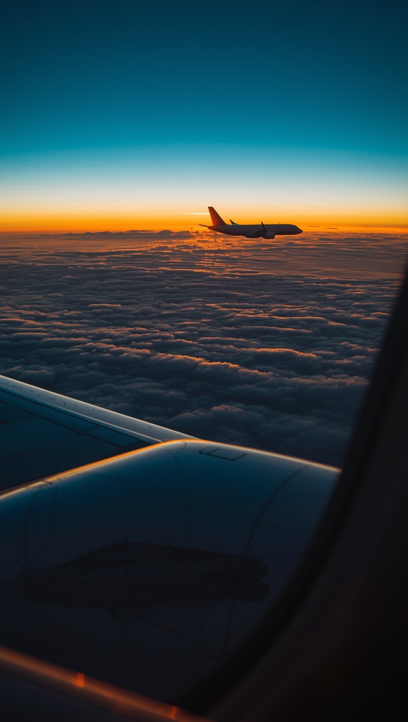 Free Sunset Sky Flight Image - Sunset, Airplane, Clouds | Download at ...
