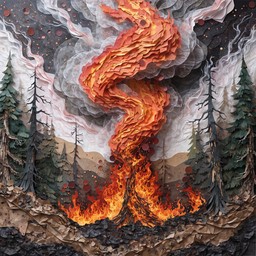 Free Paper Fire Inferno Image - Wildfire, Forest, Collage | Download at ...