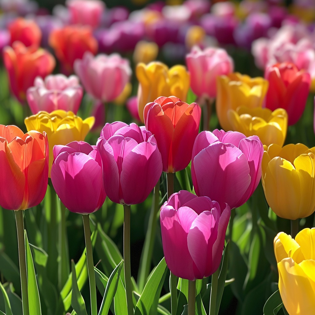 Free Vibrant Tulip Field Image - Tulips, Flowers, Vibrant | Download at ...