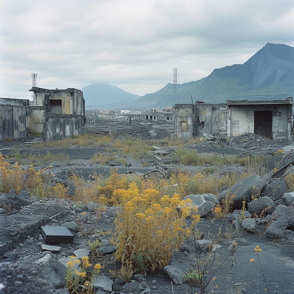 Free Desolate urban landscape Image - Abandoned, Wildflowers, Ruins ...