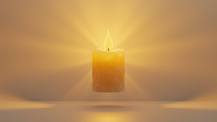 Light Rays From Candle Free Radiant Geometric Candle Image | Download at StockCake