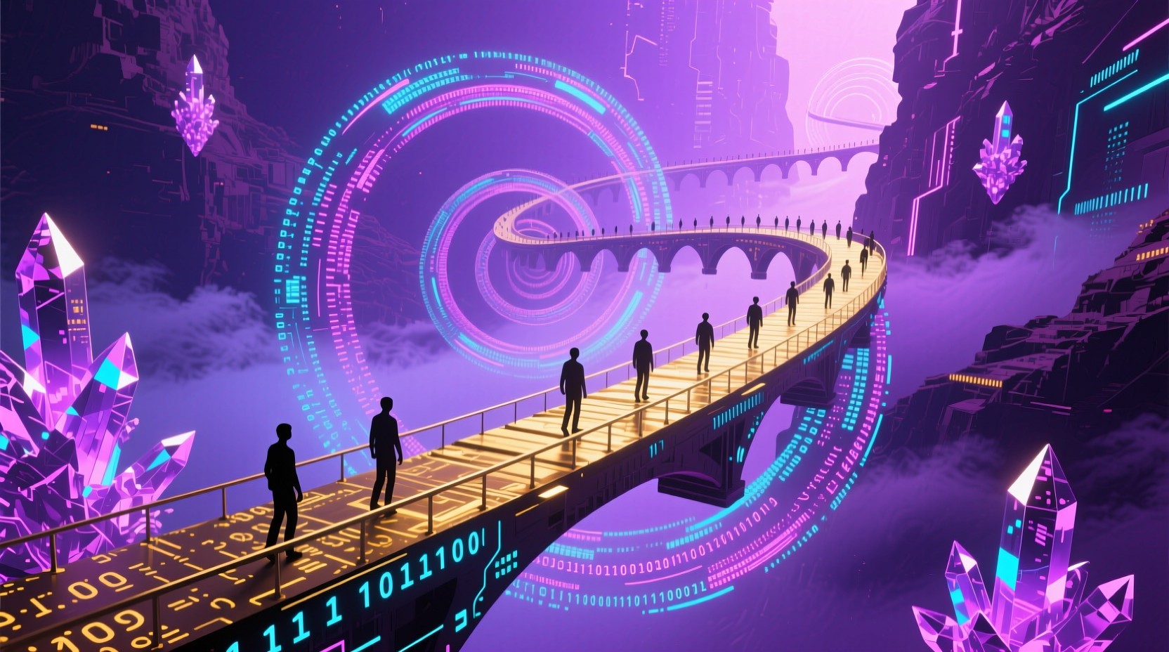 Free Digital Reality Bridge Photo - Bridge, Digital, Cyberspace ...