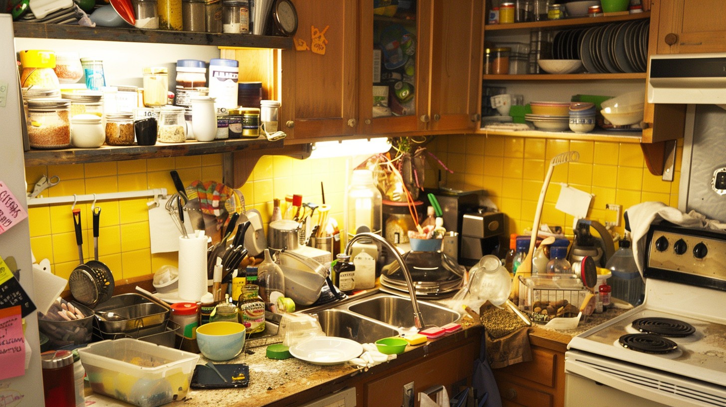 Free Cluttered Kitchen Chaos Image - Kitchen, Mess, Cooking | Download ...