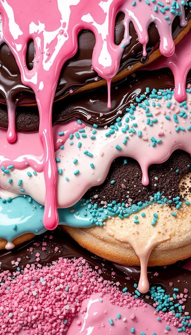 Free Sweet Dripping Textures Image - Abstract, Doughnut, Glaze ...