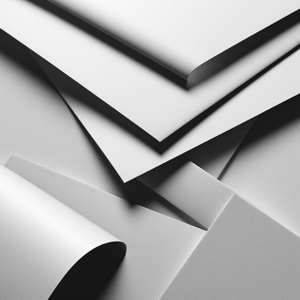 Free Elegant Paper Cascade Image - Minimal, Monochrome, Geometric ...