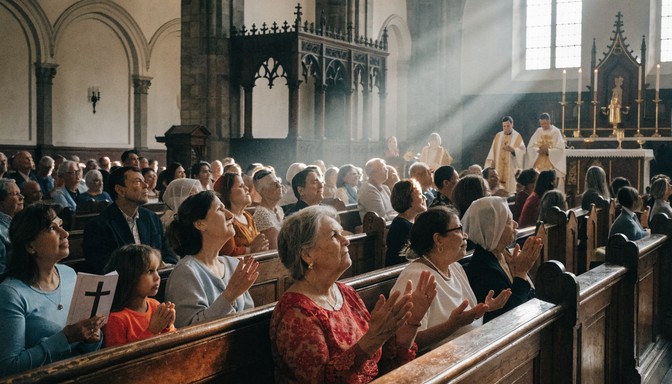 Free Faithful Community Worship Image - Worship, Church, Congregation ...
