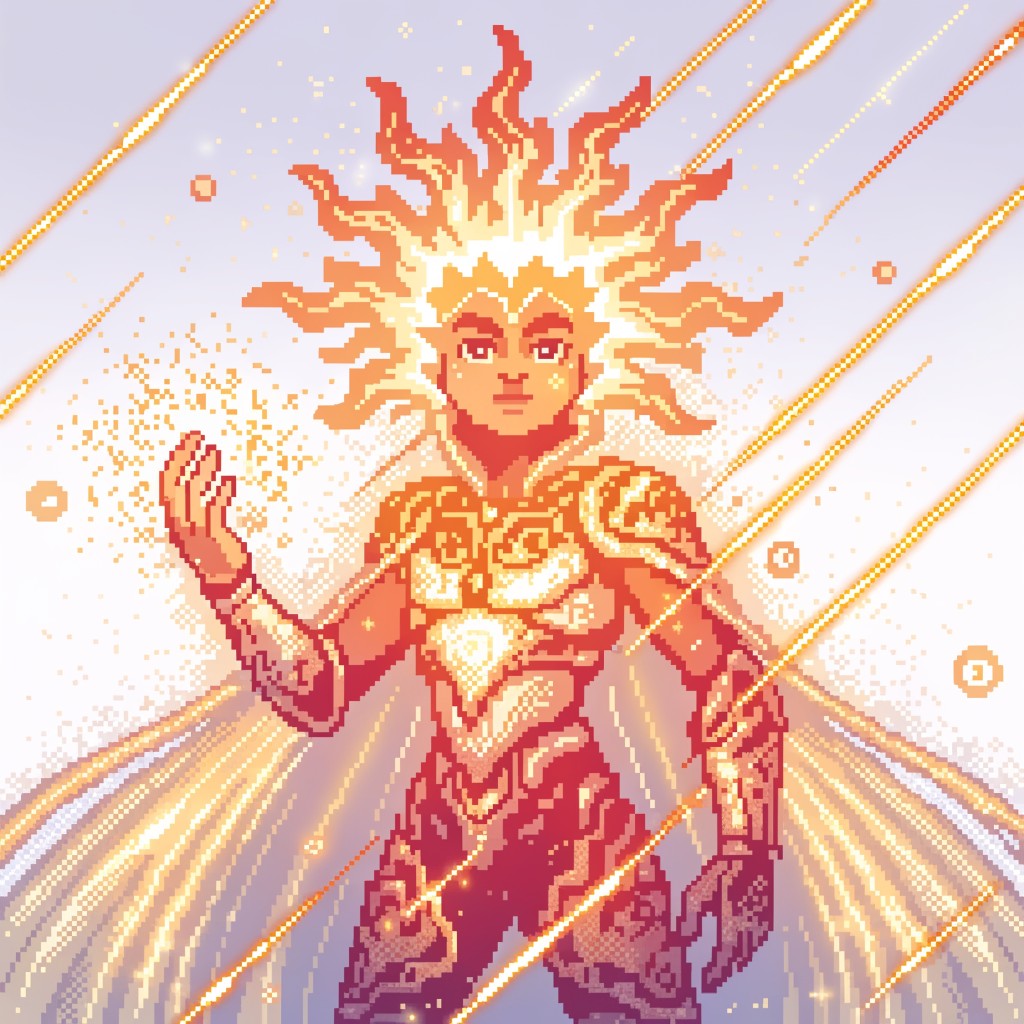 Free Radiant Sun Guardian Image - Pixel, Sprite, Guardian | Download at ...