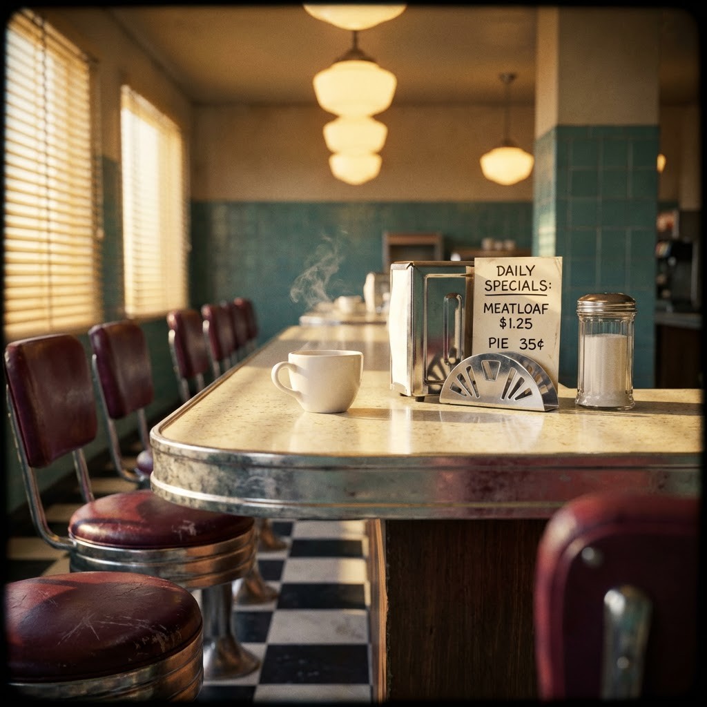 Restro Counter Free Vintage Diner Counter Image - Vintage, Diner, Retro | Download at ...