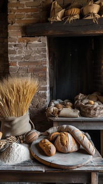 Download Artisan Bread Display Image - Rustic, Bakery, Bread | StockCake