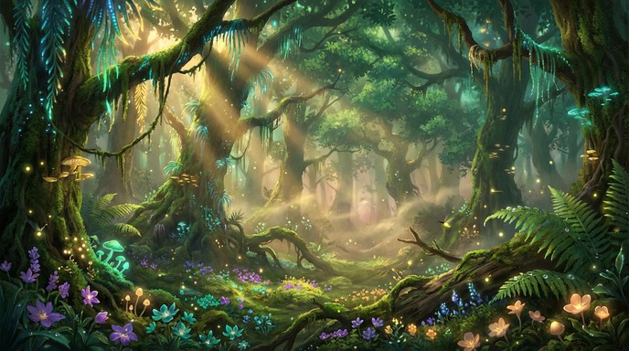 Fantasy Forest Desktop Wallpaper