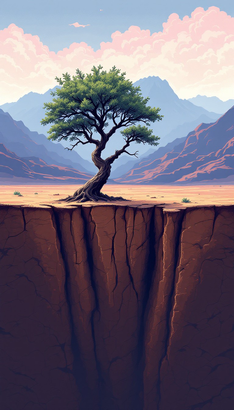 Free Resilient Cliff Tree Image - Tree, Roots, Cliff | Download at ...