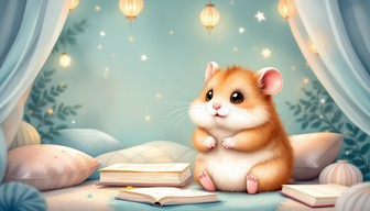 Free Cozy Reading Hamster Image - Hamster, Reading, Cozy | Download at ...