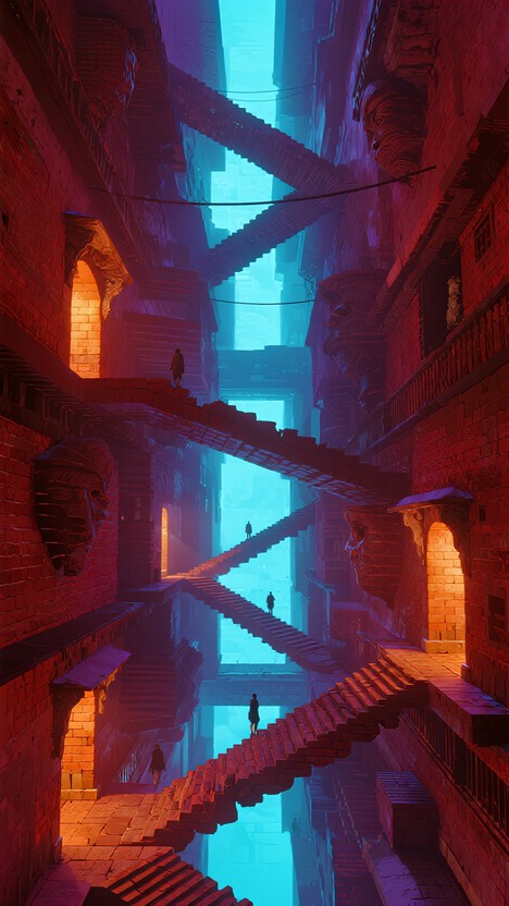 Impossible Labyrinth Design Free Impossible Brick Labyrinth Image | Download at StockCake