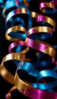 Party Ribbon Fuzz Free Spiraling Party Ribbons Image - Streamers, Ribbons, Party ...