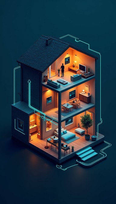 Smart Living Modules Free Smart Living Visualized Image - Smart, Home, Isometric | Download ...