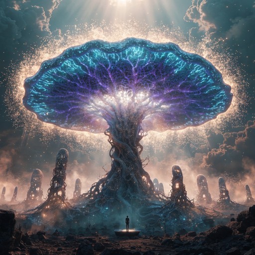 Free Glowing Alien Mushrooms Image - Bioluminescent, Alien, Mushrooms ...