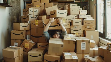 Over Stuff Box Free Boxes Overload Scene Image - Boxes, Woman, Orange | Download at ...