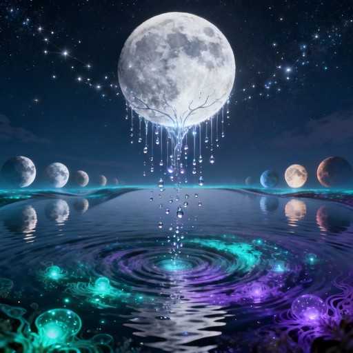 Free Magical Lunar Mirror Image - Dreamscape, Moonlight, Reflection ...