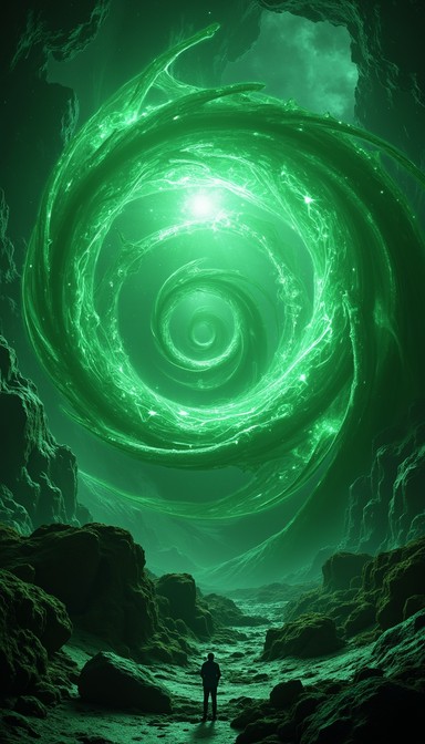 Free Infinite Emerald Portal Image | Download at StockCake