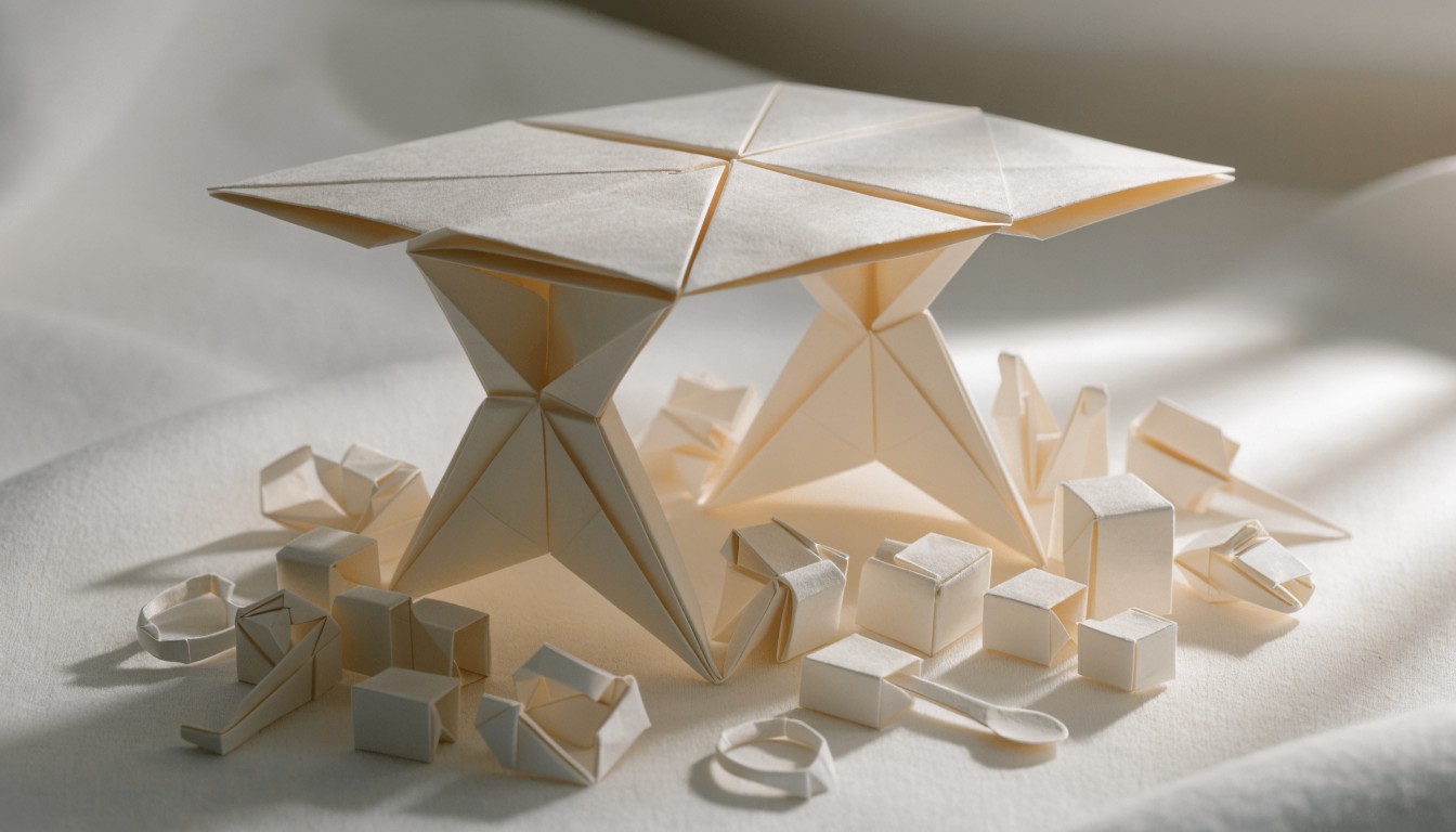 Free Origami Table Construction Image - Origami, Paper, Table ...