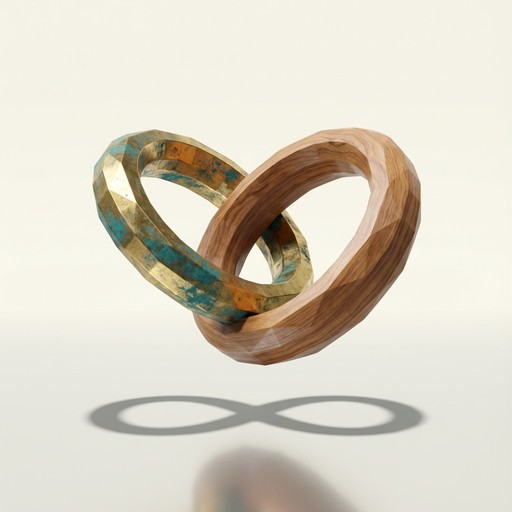 Free Interlocked Infinity Rings Photo - Sculpture, Rings, Interlocking ...