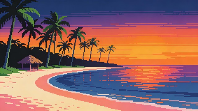 Free Pixel Paradise Sunset Image - Sunset, Tropical, Beach | Download ...