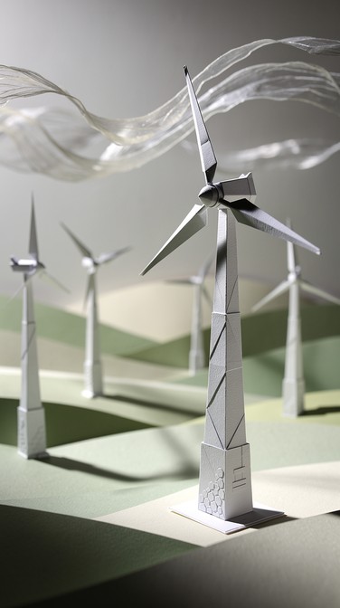 Wind Paper Design Free Windswept Paper Art Image - Papercraft, Collage, Illustration ...