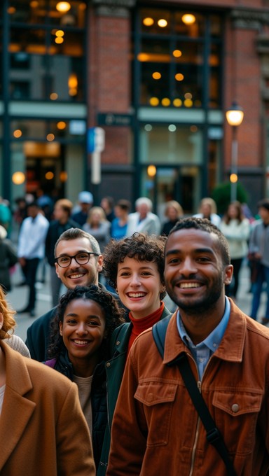 Free Diverse Smiling Crowd Image - Diversity, Community, Urban ...