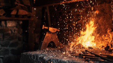Free Fiery Metalworking Forge Image - Forge, Sparks, Flame | Download ...