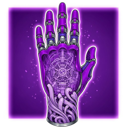 Translucent Purple Hand Free Prosthetic Eyes Stock AI Images | StockCake