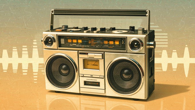 Free Retro Boombox Nostalgia Image - 1980s, Eighties, Retro | Download ...