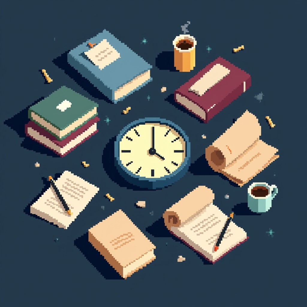 Free Study Session Essentials Image - Books, Clock, Studying | Download ...