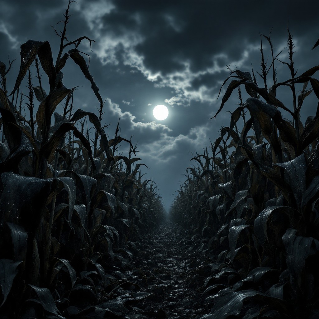 Free Moonlit Corn Cathedral Photo - Cornfield, Moonlight, Gothic ...