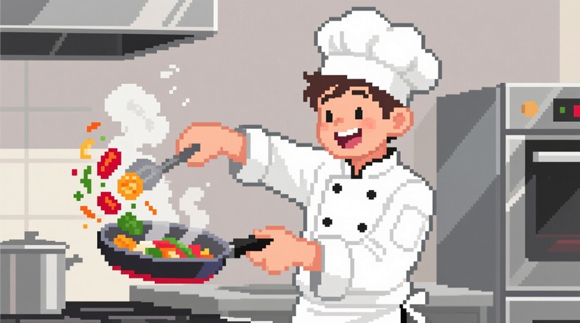 Free Chef Flipping Food Photo - Chef, Cooking, Pixel | Download at ...