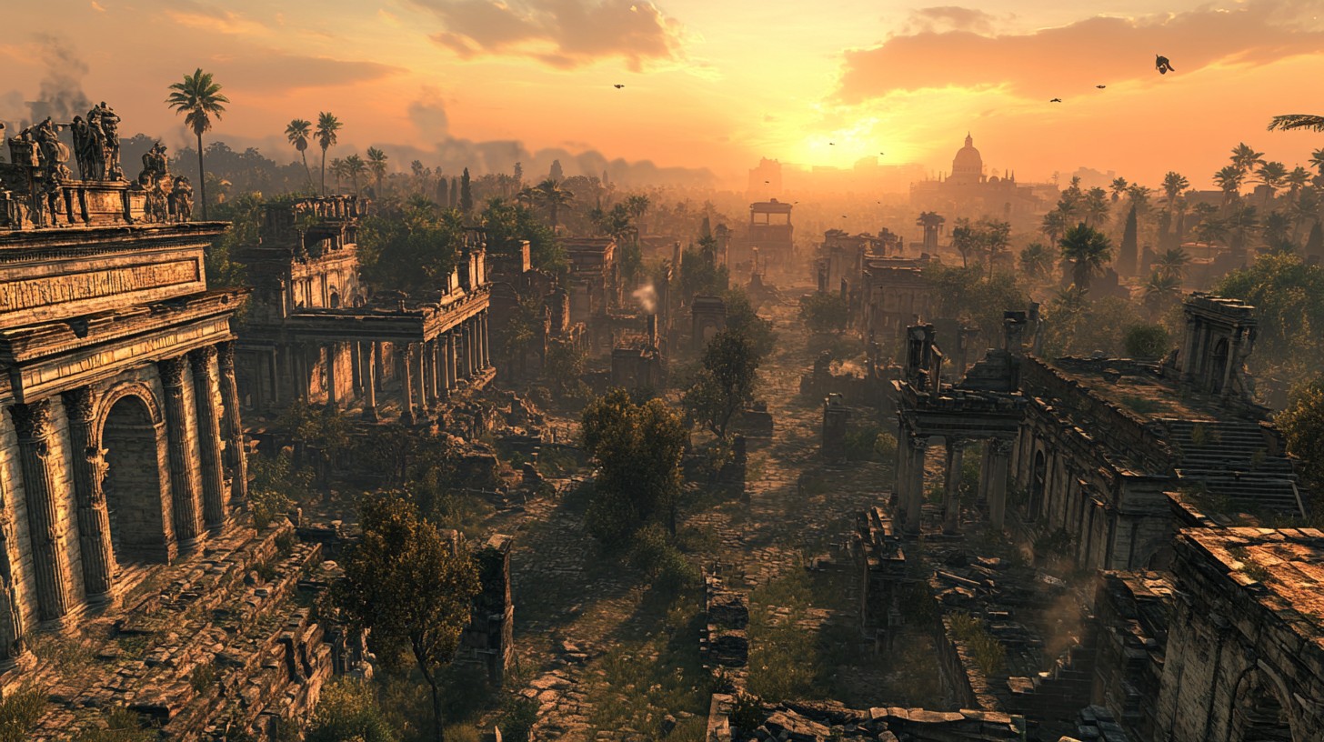 Free Ancient ruins sunset Image - Sunset, Ruins, Ancient | Download at ...