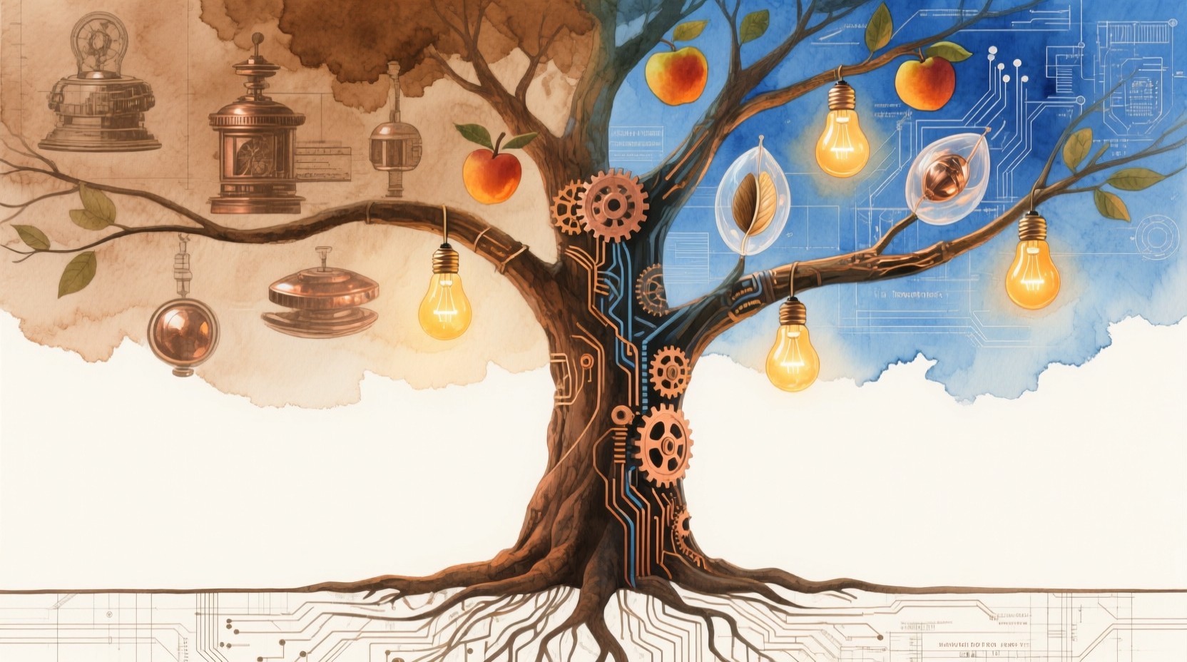 Free Innovation Through Time Image - Innovation, Watercolor, Technology ...