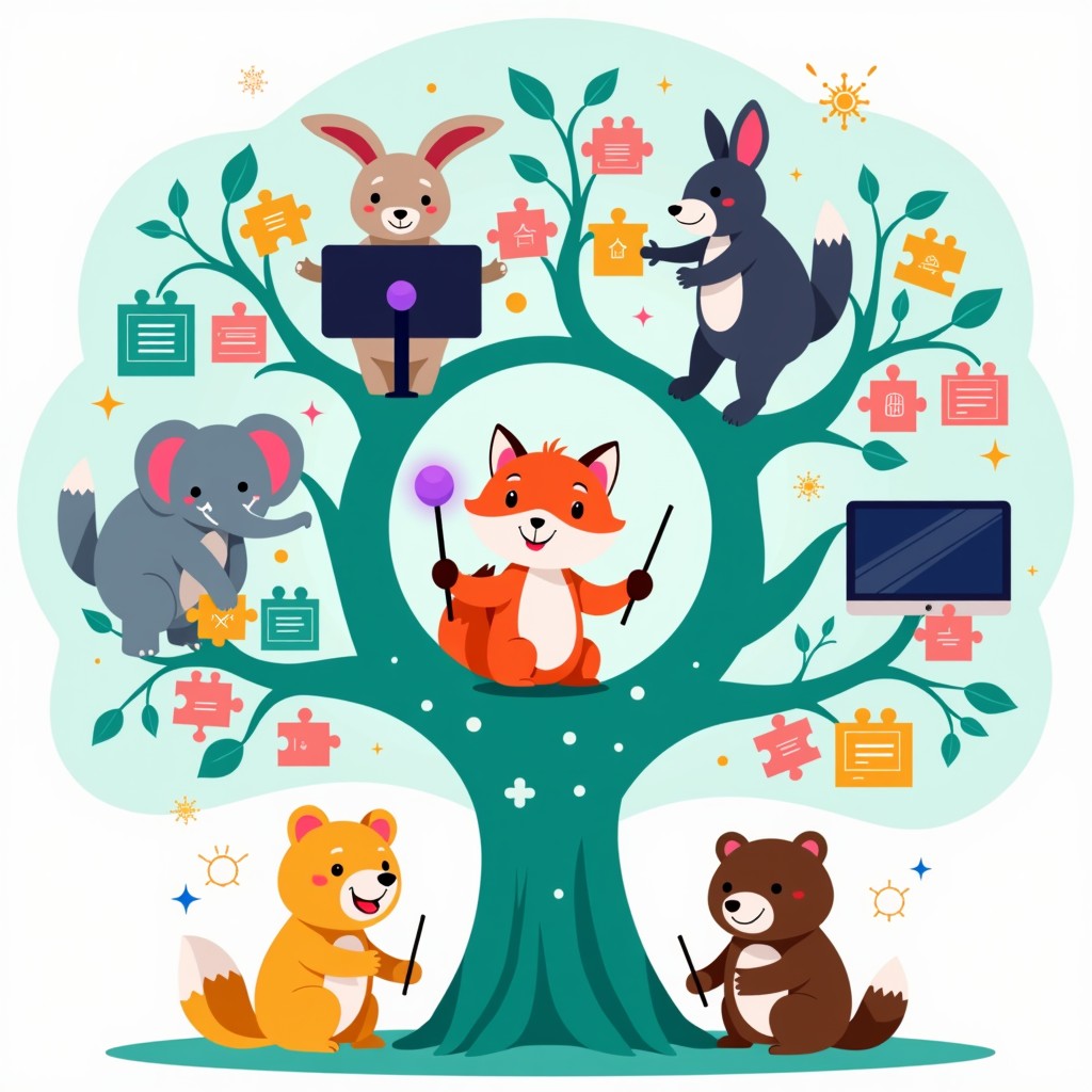 Complete Animal Tree Free Digital Animal Tree Image - Animals, Technology, Tree | Download ...