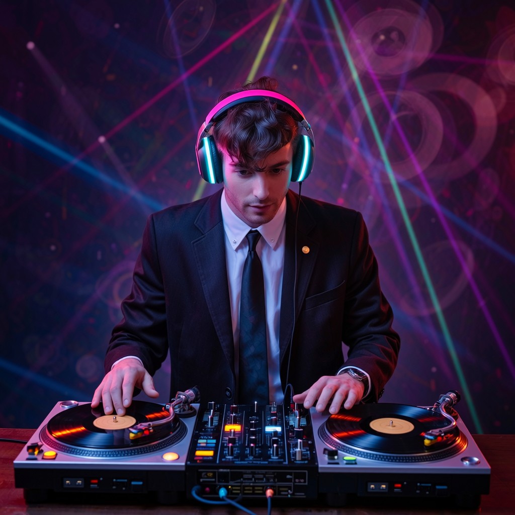 Free Neon DJ Vibes Image - Dj, Neon, Cyberpunk | Download at StockCake