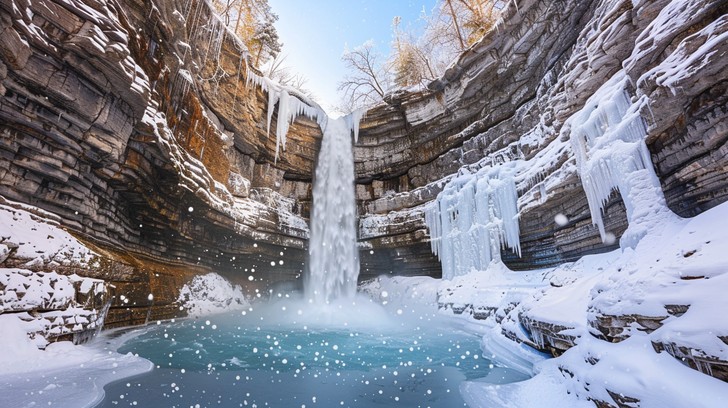 Free Frozen Waterfall Beauty Image - Waterfall, Winter, Ice | Download ...