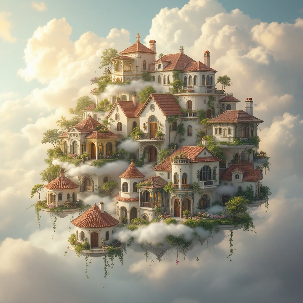 Free Floating Dream Village Image - Dreamy, Floating, Victorian ...