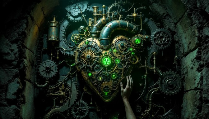 Free Clockwork Heart Chamber Image - Biomechanical, Clockwork ...