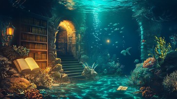 Free Underwater Fantasy Library Image - Underwater, Library, Fantasy ...